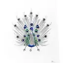 Peacock tattoo design idea