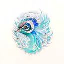 Peacock tattoo design idea