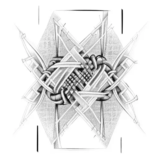 DNA double helix intertwined with computer code tattoo design idea