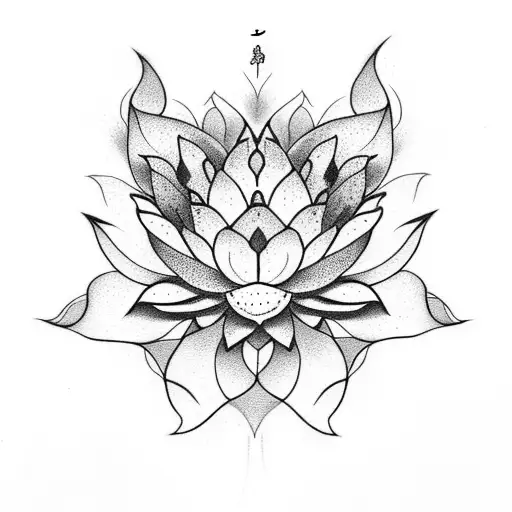 Lotus Flower, cherry blossom tattoo design idea