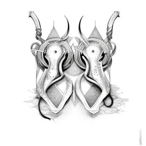 Gemini tattoo design idea