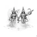 Gemini tattoo design idea