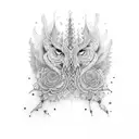 mantra spine tattoo design idea