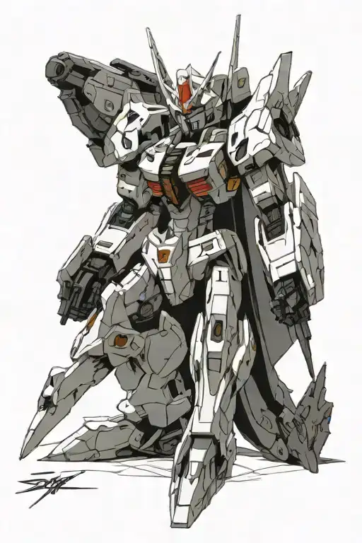 Gundam Wing zero, tallgeese fleugal, sazabi, barbatos tattoo design idea