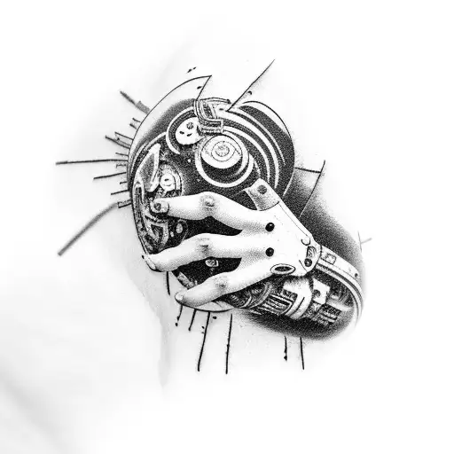 cyborg tattoo designs