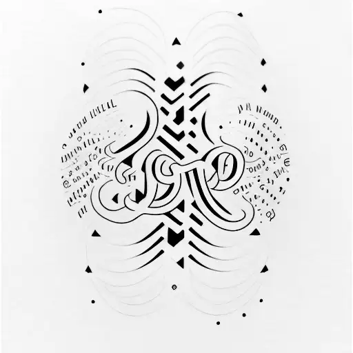 A minimalist design of Gokul's name written in a unique font tattoo design idea