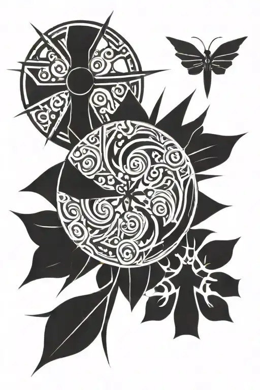 Representing my three children (Chloe, Caleb, Charlotte) and my Christian faith tattoo design idea