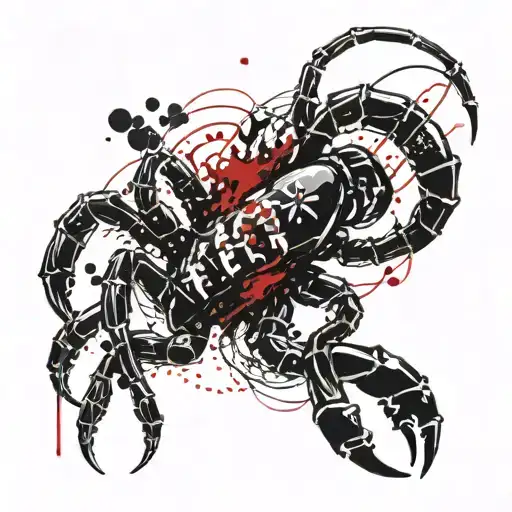 scorpio with birthdate XI XIII MMXII tattoo design idea
