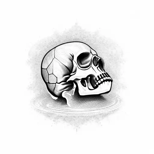 mexican skull tattoo design idea
