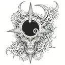 Witchy tattoo design idea