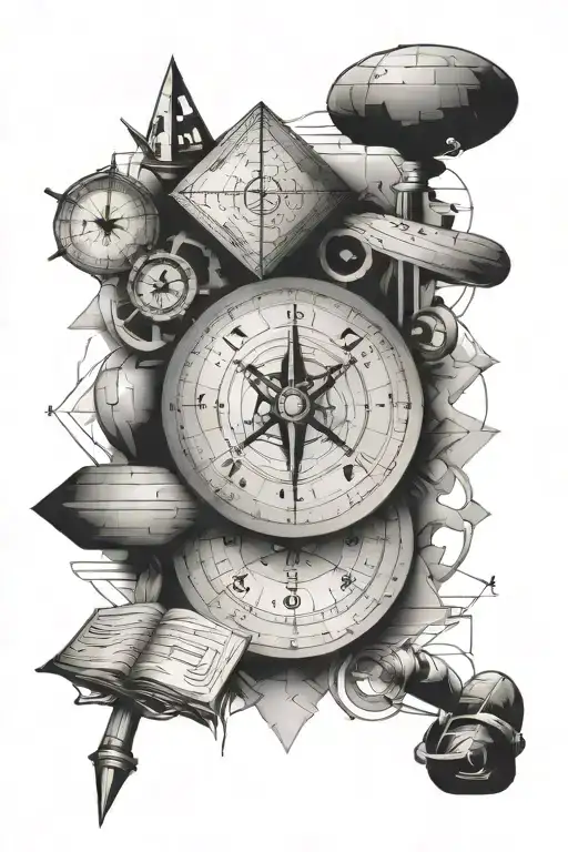 math themed tatoo tattoo design idea