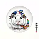 Guinea pig tattoo design idea