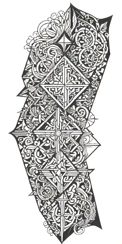 The words "Lord have mercy on me a sinner"  tattoo design idea