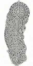 The words "Lord have mercy on me a sinner"  tattoo design idea