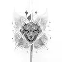 tatuaj cu zodia gemeni tattoo design idea