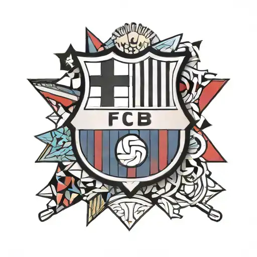 fc barcelona logo tattoo design idea