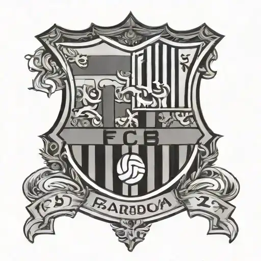 fc barcelona logo tattoo design idea