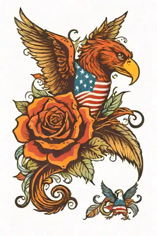 americana color sleeve tattoo tattoo design idea