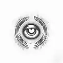Evil Eye tattoo design idea