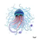 jelly fish tattoo design idea