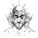 kratos y Atreus tattoo design idea