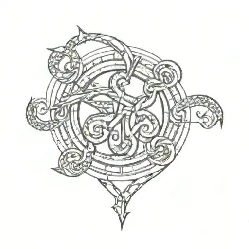 bdsm triskelion  tattoo design idea