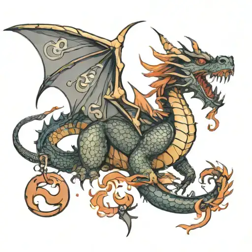 bdsm dragon tattoo design idea