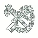st Andrew's cross triskelion tattoo design idea