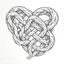 bdsm infinity knot tattoo design idea