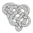 bdsm infinity knot tattoo design idea