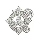 triskelion st Andrew cross tattoo design idea