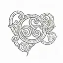bdsm triskelion  tattoo design idea