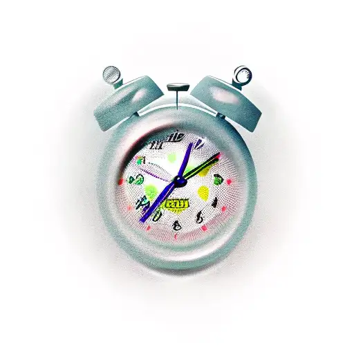 Car Piston with Clock tattoo design idea