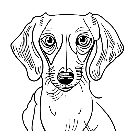 dachshund tattoo design idea