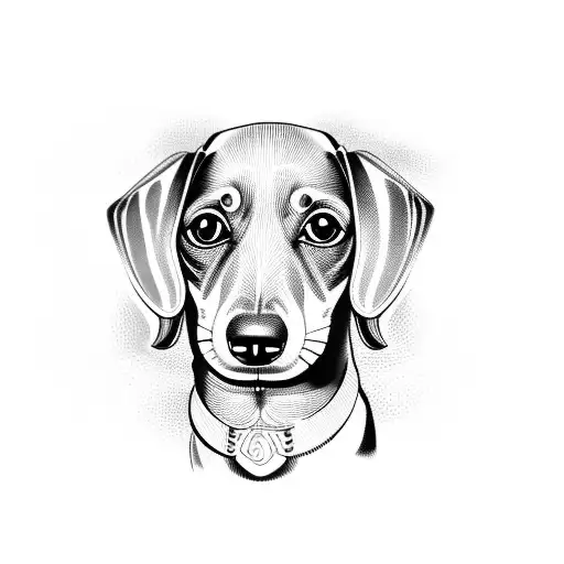 dachshund tattoo design idea