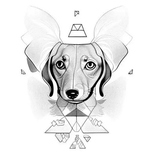 dachshund tattoo design idea