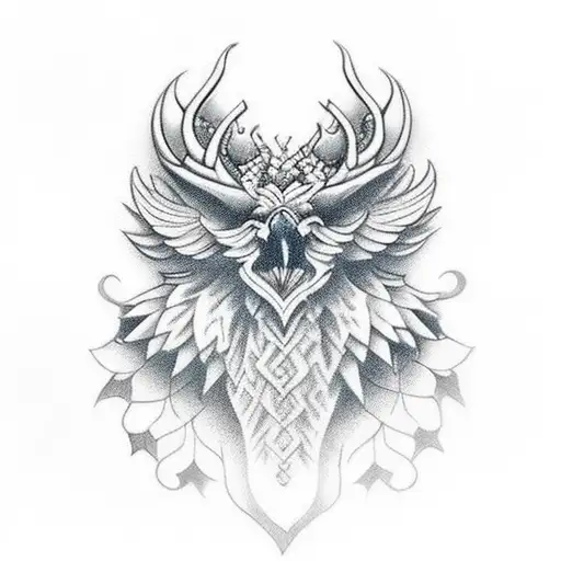 Stolas from helluva boss tattoo design idea