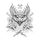 Stolas from helluva boss tattoo design idea