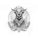 Stolas from helluva boss tattoo design idea