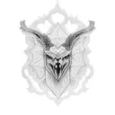 Stolas from helluva boss tattoo design idea