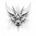 Stolas from helluva boss tattoo design idea