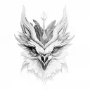 Stolas from helluva boss tattoo design idea