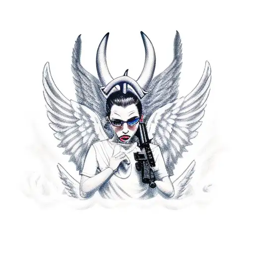 250+ Best Angel Devil Tattoo Designs (2023) Demon vs God Ideas