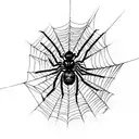 Spider Web tattoo design idea