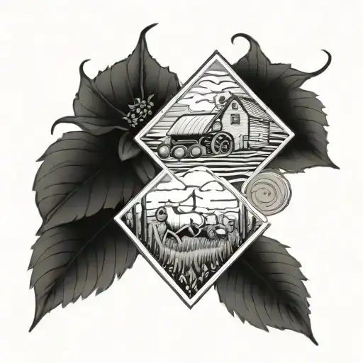farming theamed tattoo tattoo design idea