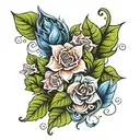 organic tattoo design featuring tattoo design idea