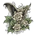 organic tattoo design featuring tattoo design idea