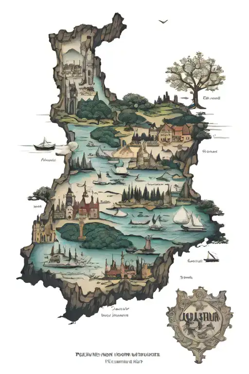 travel australia new zeland portugal europe tattoo design idea