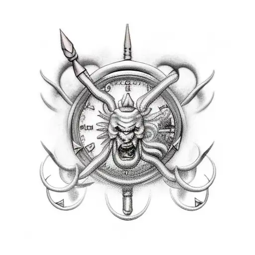 Neptune  tattoo design idea