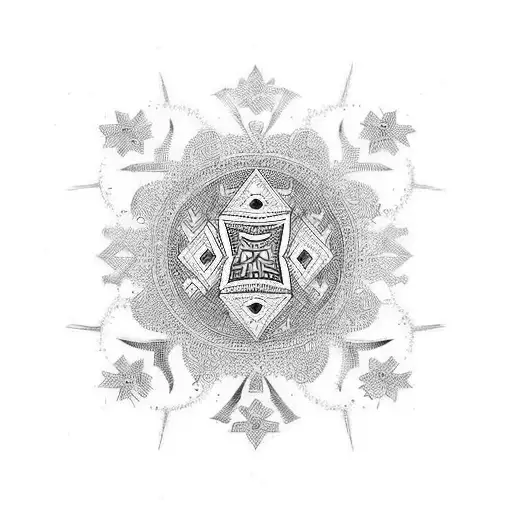 Ukrainian ornament  tattoo design idea